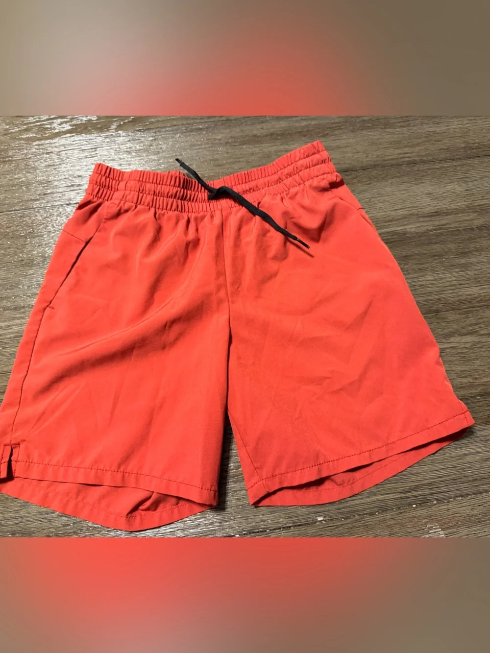 Old Navy Kids Red elastic-Waist Shorts with Drawstring